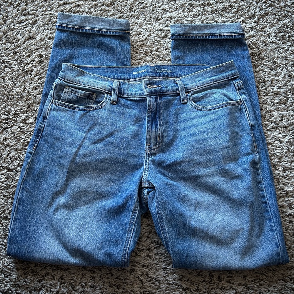 Mid Rise Wow Boyfriend Straight Jeans